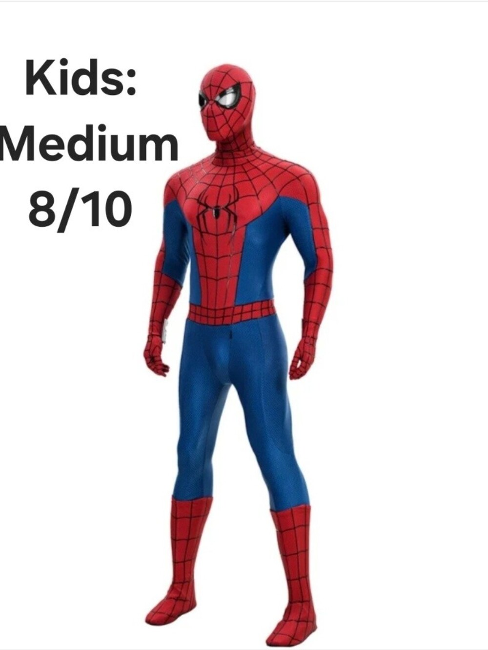Kids' Spider-Man 2-Piece Cosplay Costume – Size Medium